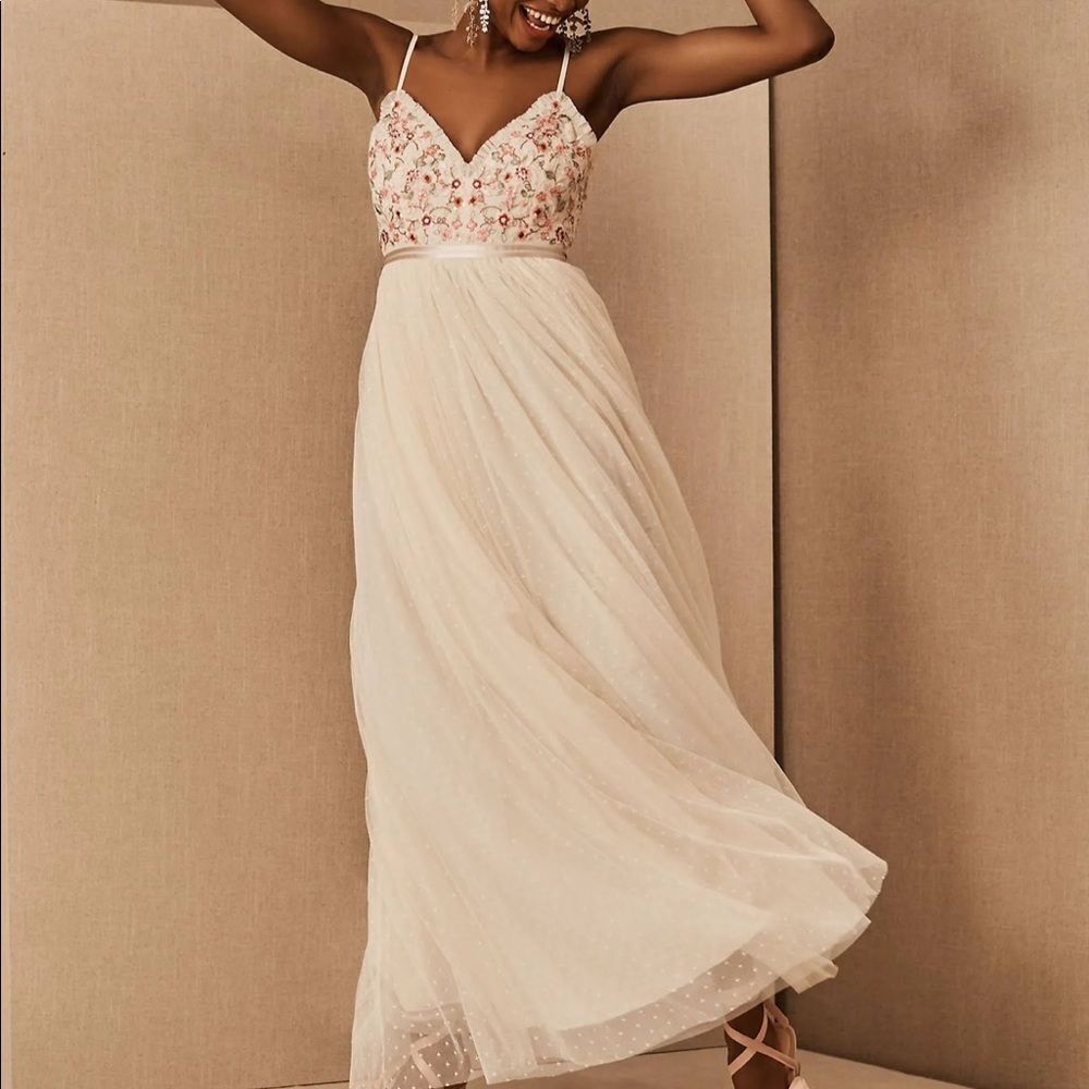 NWT Anthropologie Needle & Thread Elsie Cami Maxi Dress Size 10